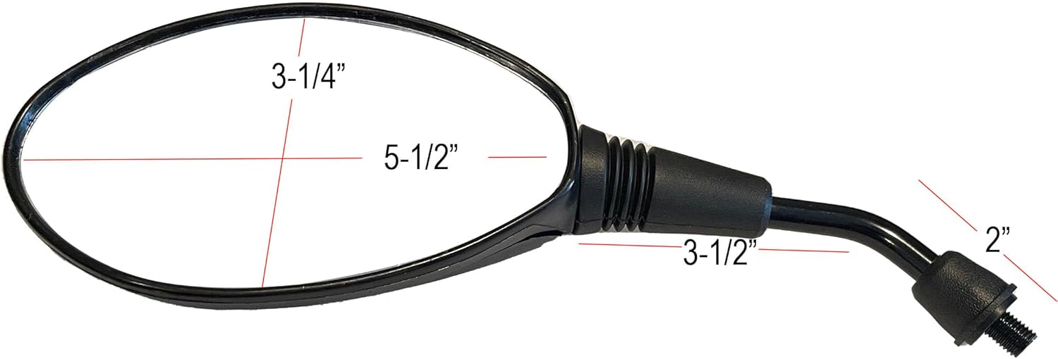 Black Rear View Mirrors Compatible for 2021 Yamaha MT-09