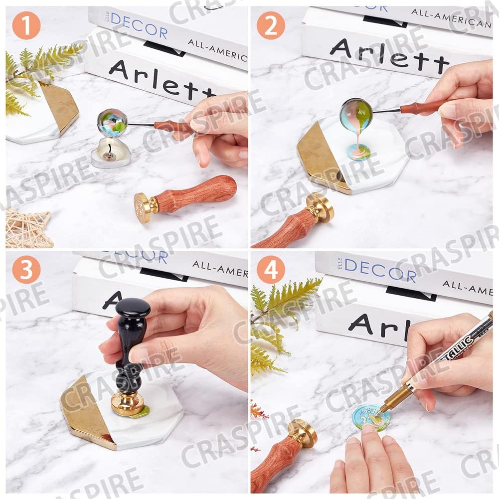 CRASPIRE Sello de cera de baloncesto para deportes, 1.181 in, retro, vintage, extraíble, latón, cabeza con mango de madera, para invitaciones de