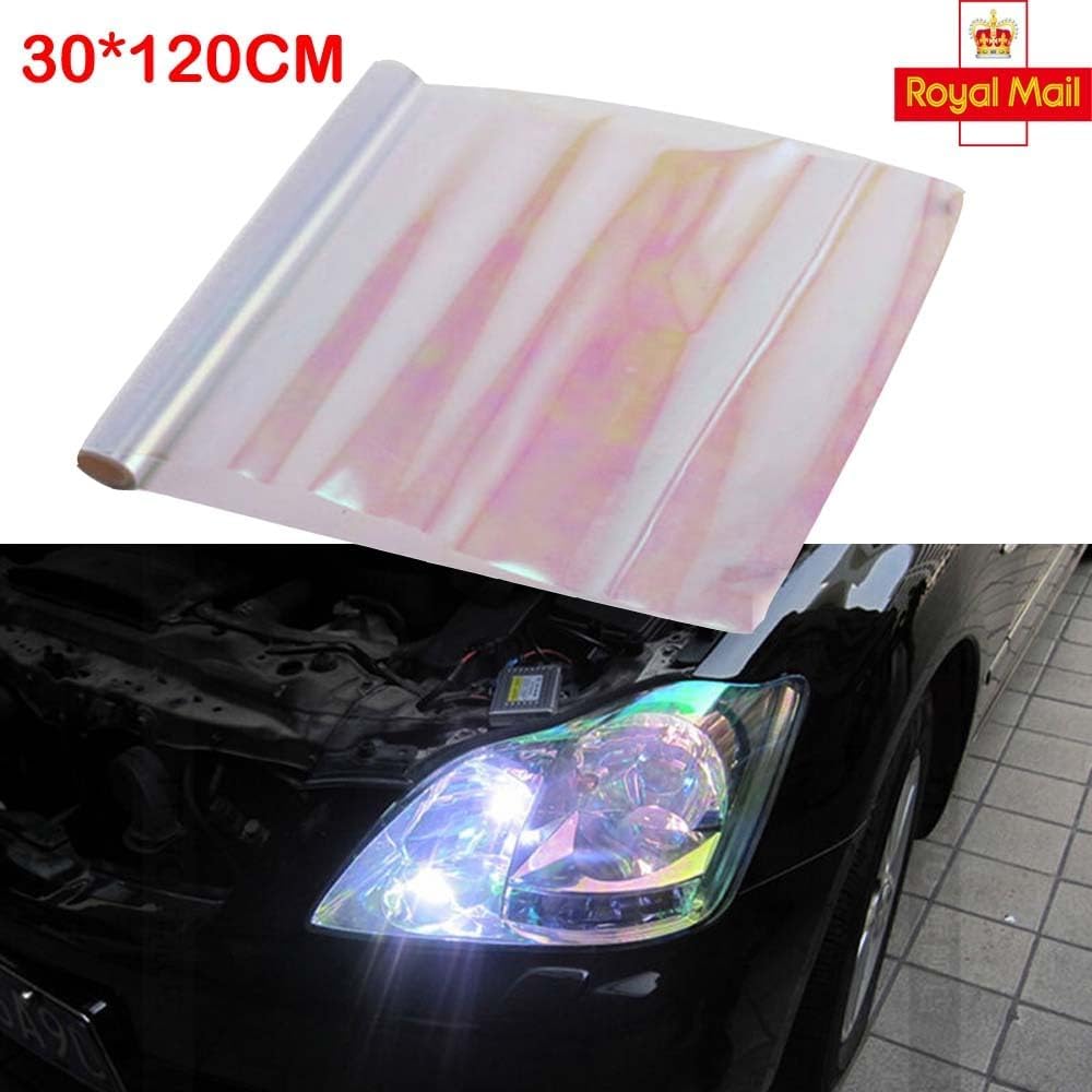 VICASKY Calcomanías de vinilo para faros delanteros de automóvil, envoltura de automóvil, calcomanías de bricolaje para luz antiniebla, película de