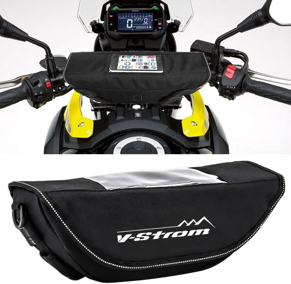 WWB Para V-strom 250 V-Strom 1000 V-Strom 650 V strom accesorio de la motocicleta impermeable y a prueba de polvo manillar bolsa de almacenamiento