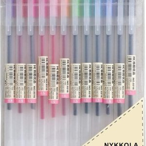 Bolígrafo de tinta de gel de estilo japonés de 0020in colorido fino para oficina escuela papelería paquete de 12 colores surtidos Colombia Bolígrafo de tinta de gel de estilo japonés de 0020in colorido fino para oficina escuela papelería paquete de 12 colores surtidos Colombia