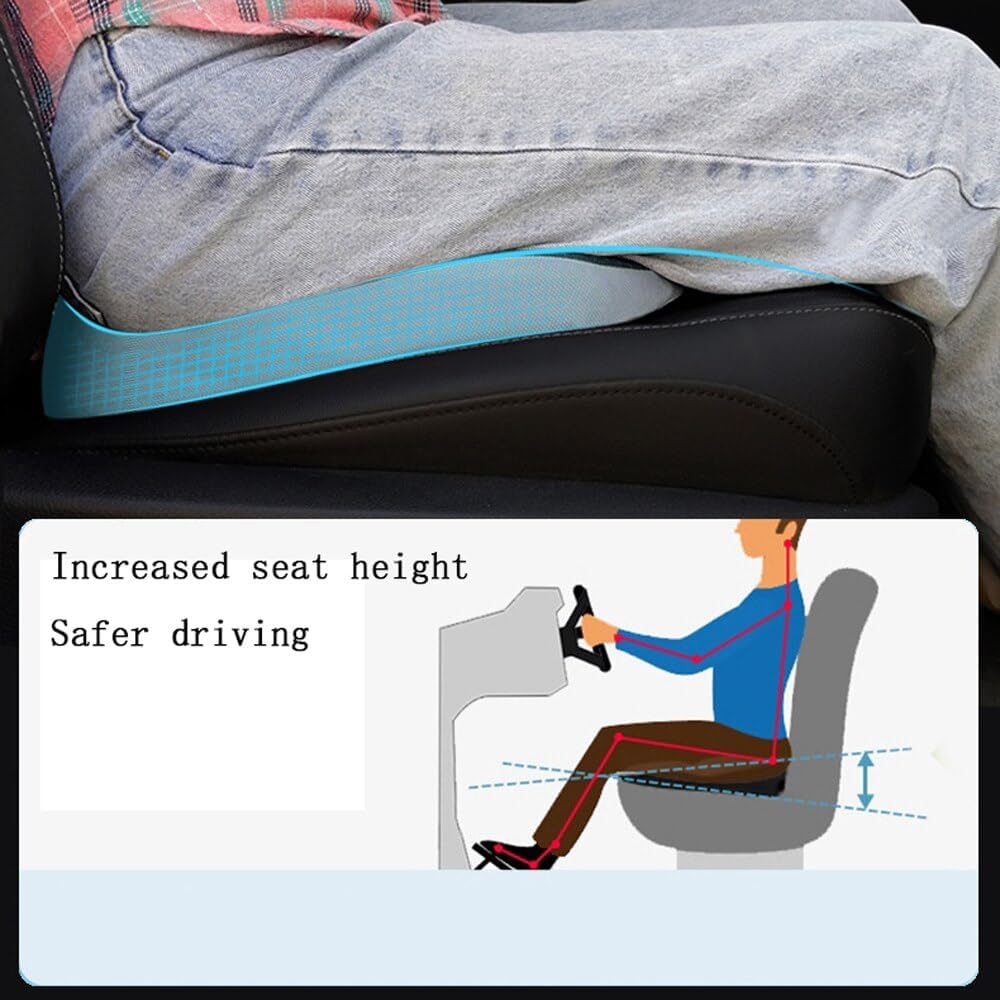 Cojín ortopédico antideslizante de espuma viscoelástica para próstata para coxis Sciaticaback, alivio del dolor, silla cómoda para asiento de