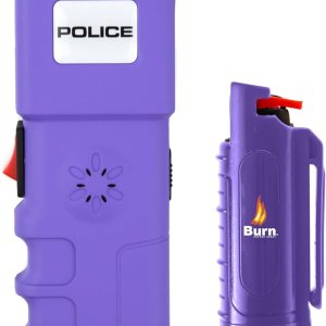 Police Stun Gun Burn Pepper Spray Combo Mujeres Hombres Autodefensa – 928 Morado Police Stun Gun Burn Pepper Spray Combo Mujeres Hombres Autodefensa – 928 Morado