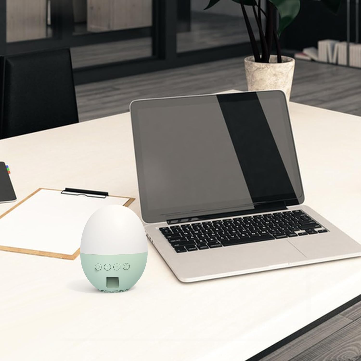 Máquina de sonido inalámbrica, máquina de ruido blanco bebé, máquina portátil de ruido blanco con luz nocturna de 5 colores, 13 sonidos relajantes y