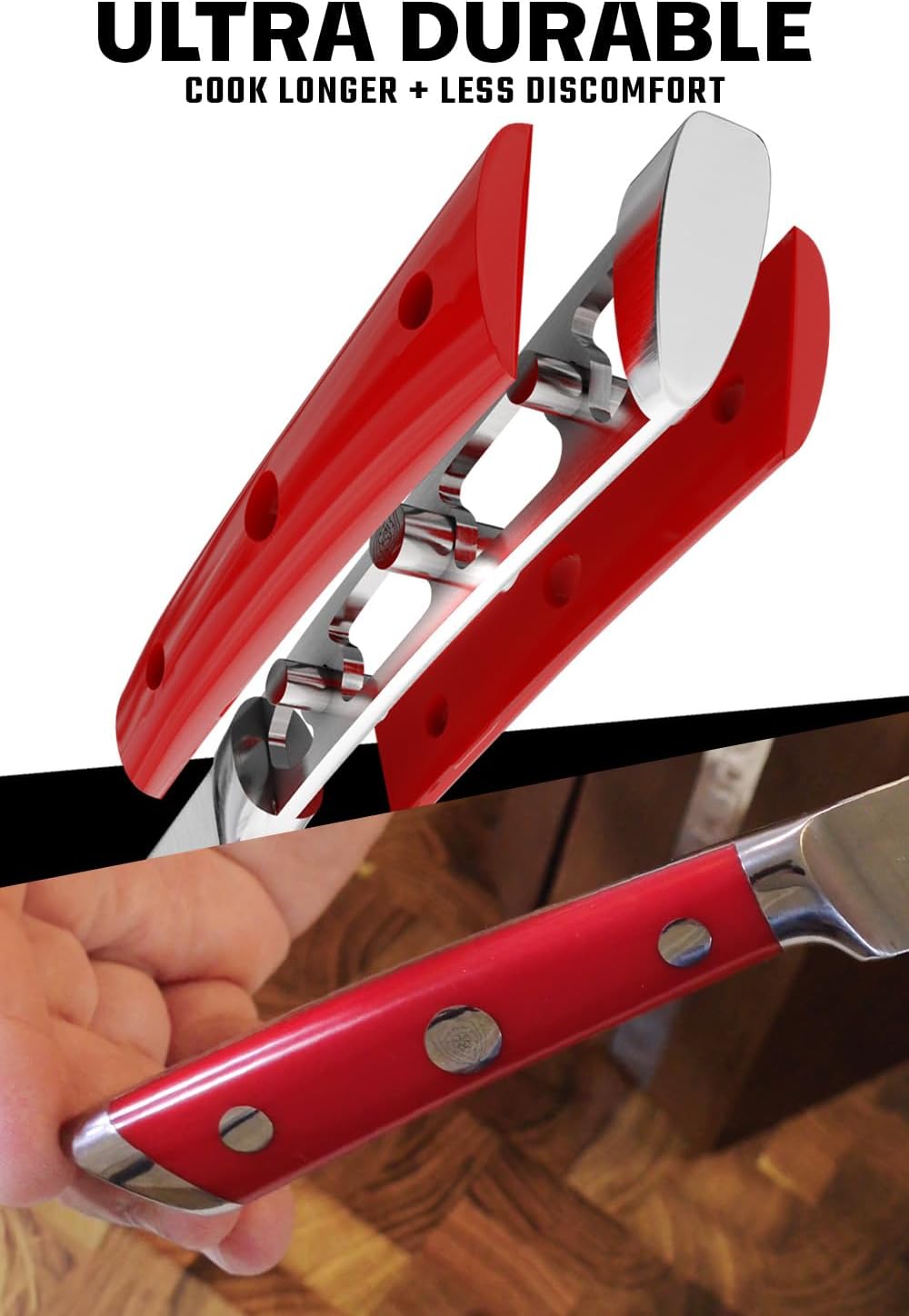 Dalstrong Juego de cuchillos para carne, 8 piezas, hoja de borde recto de 5 pulgadas, Gladiator Series Elite, cuchillo de cocina forjado de acero
