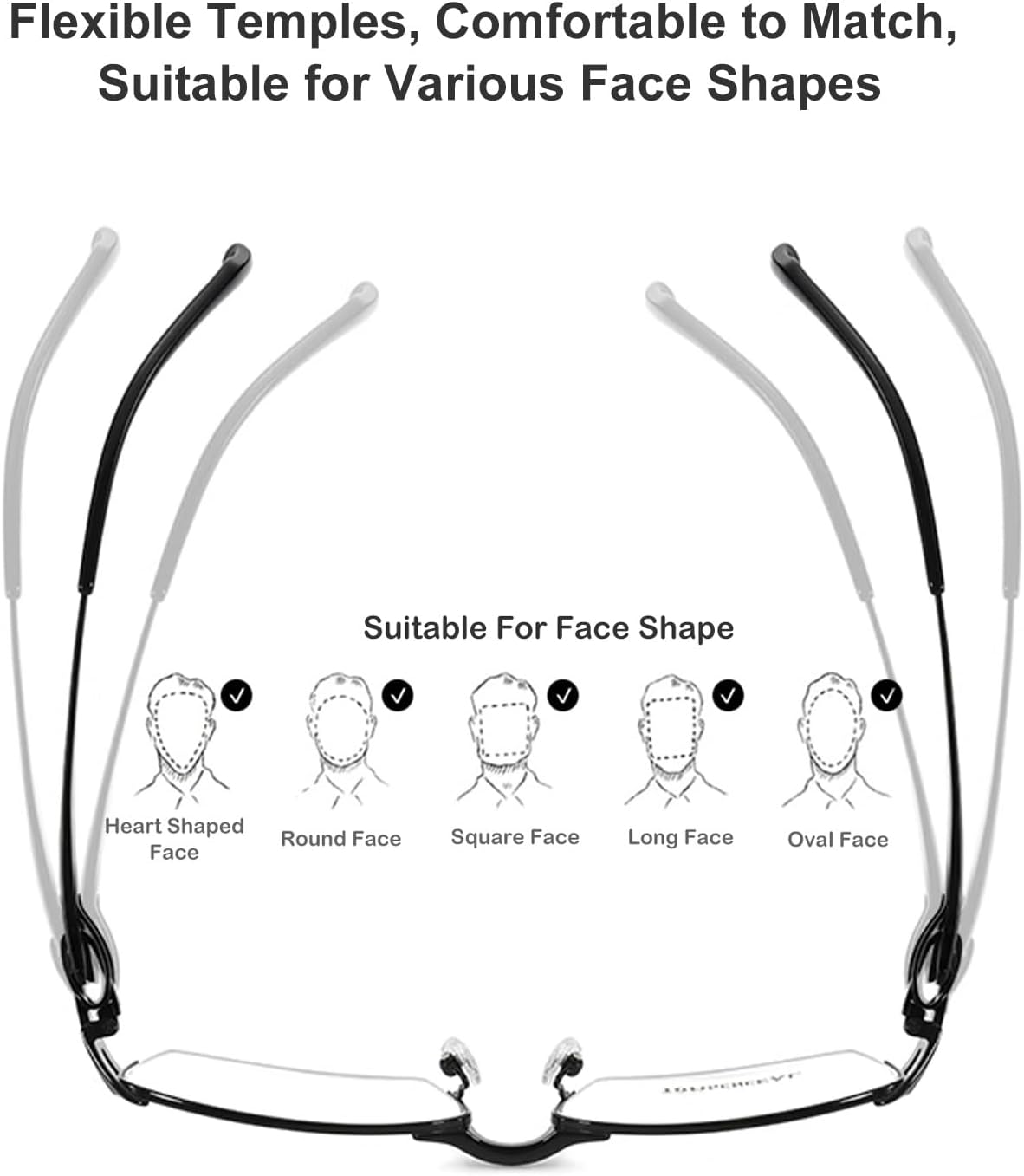 Gafas de lectura retro con bloqueo de luz azul para hombre, ultra ligeras de titanio puro medio marco para lectores de computadora