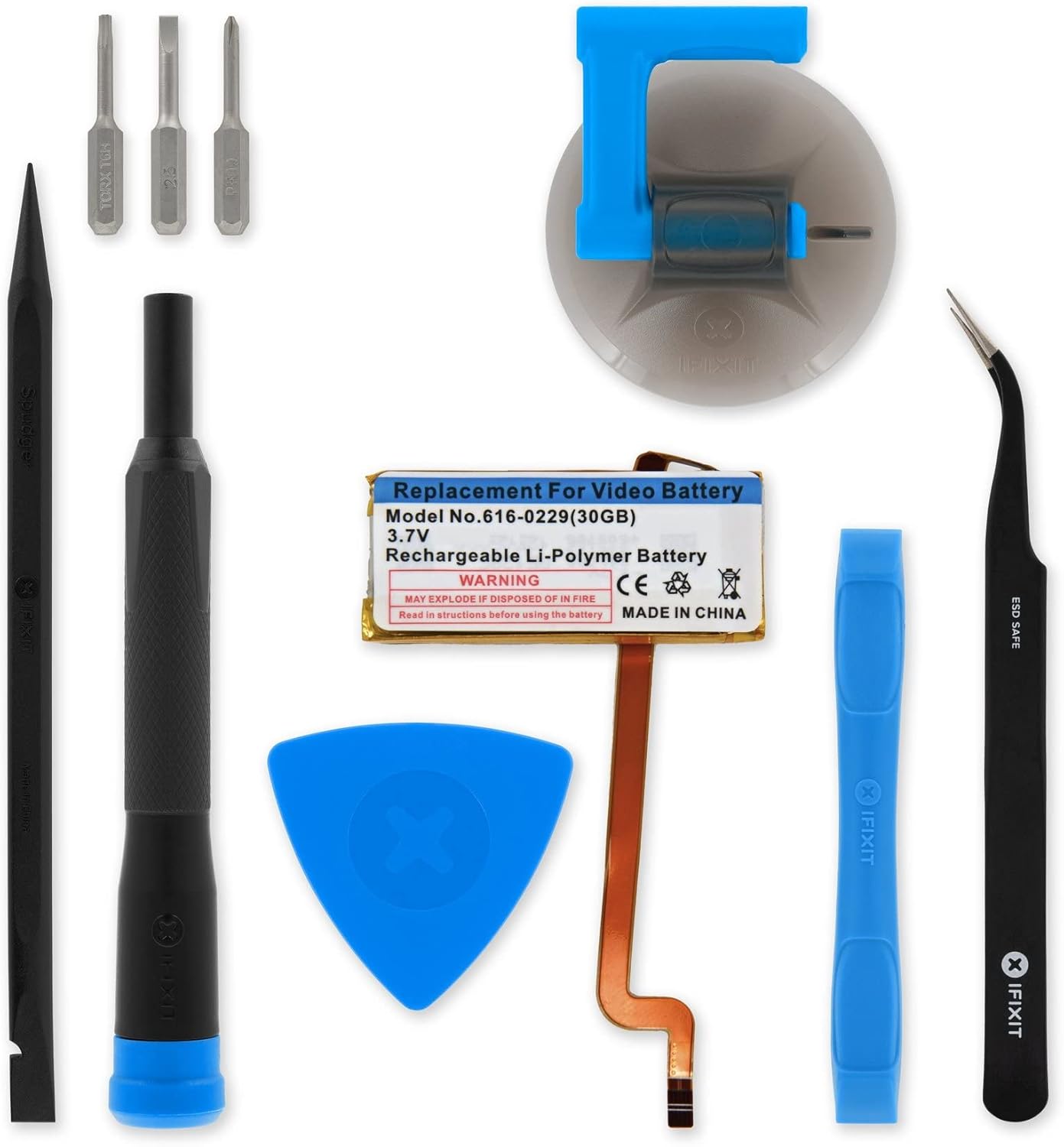 iFixit Batería compatible con iPod Video 30 GB – Kit de reparación