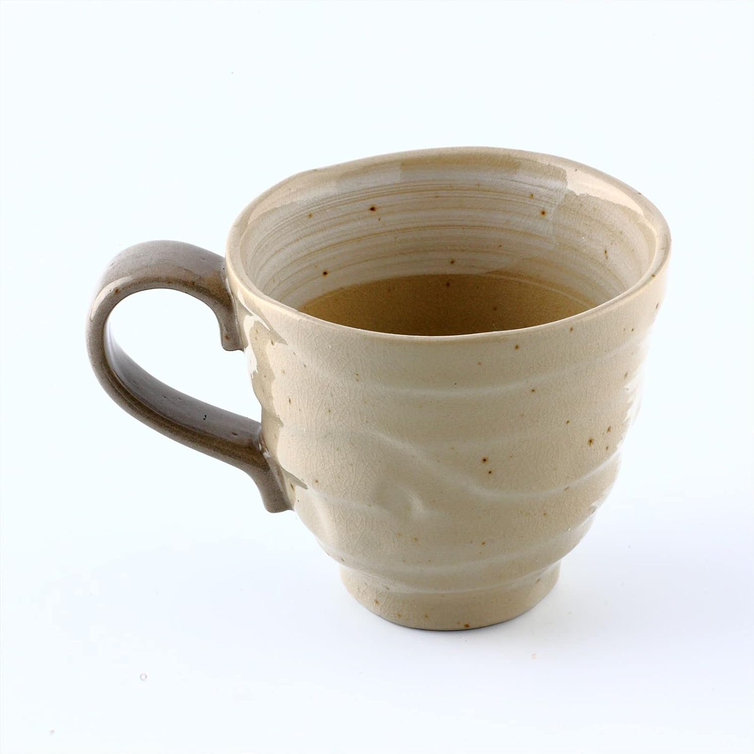Juego de 2 tazas de café japonesas de cerámica Mino Yaki (Ware), diseño de gato de poema japonés, color gris, 8.8 onzas líquidas, tazas de té hechas
