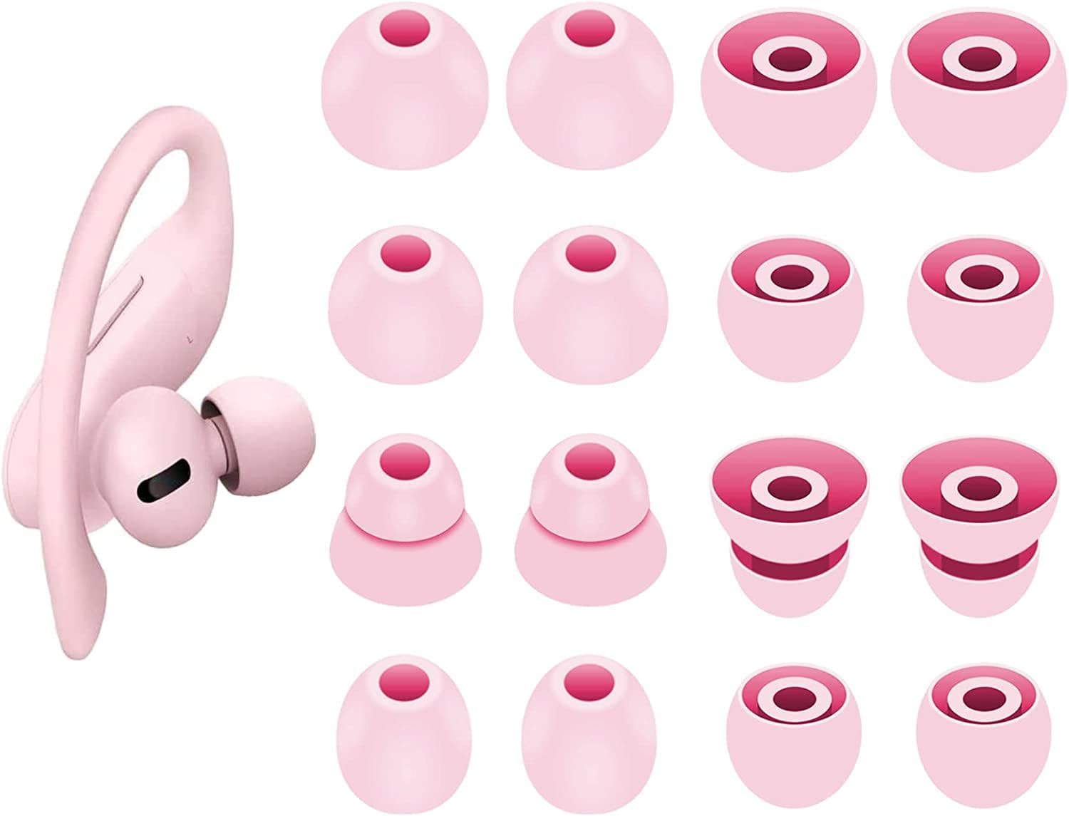Reemplazo de punta de oreja para Powerbeats ProBeats Flex, auriculares de repuesto para auriculares de gel para oídos, compatible con Powerbeats