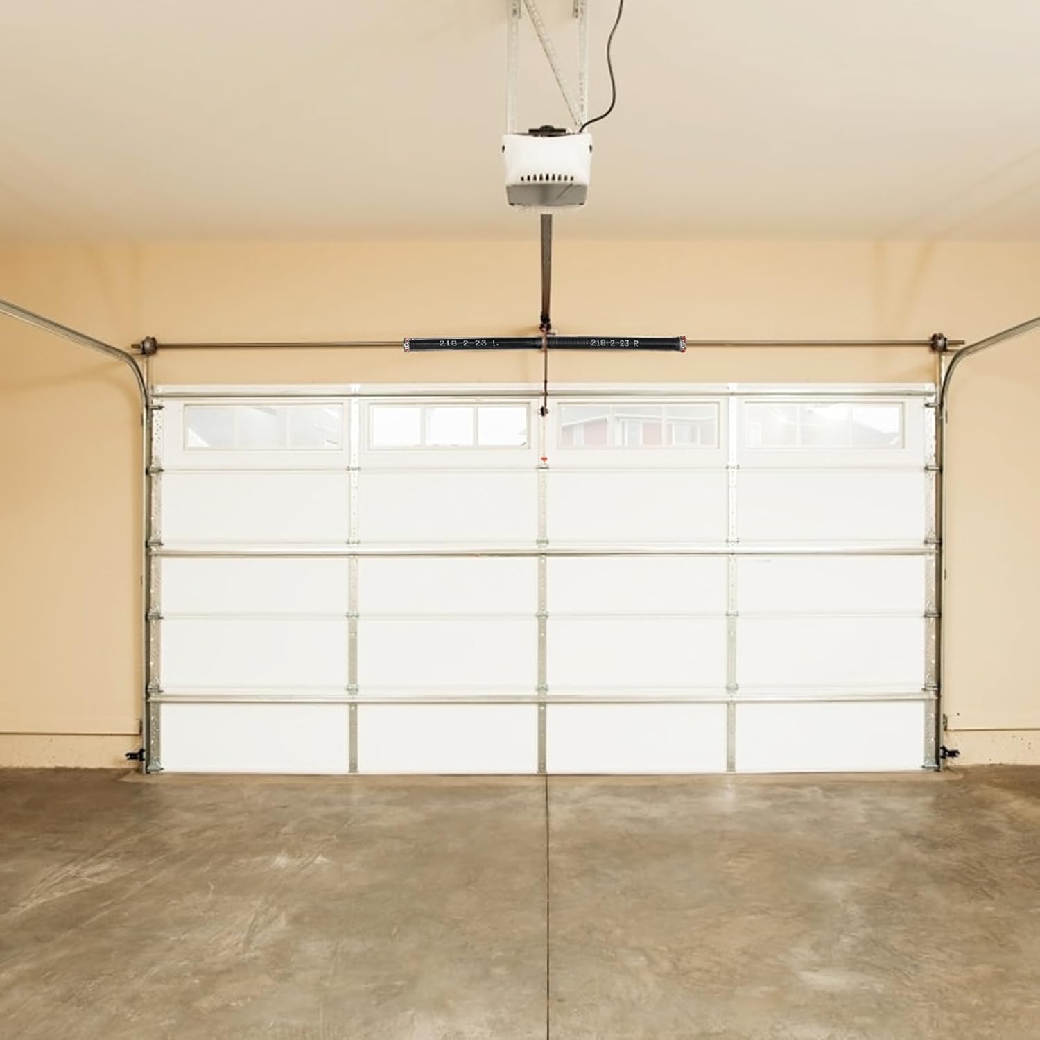 VEVOR Muelles de torsión para puerta de garaje, par de 0.218 x 2 x 23 pulgadas, 16000 ciclos, resortes para puerta de garaje con barras de bobinado