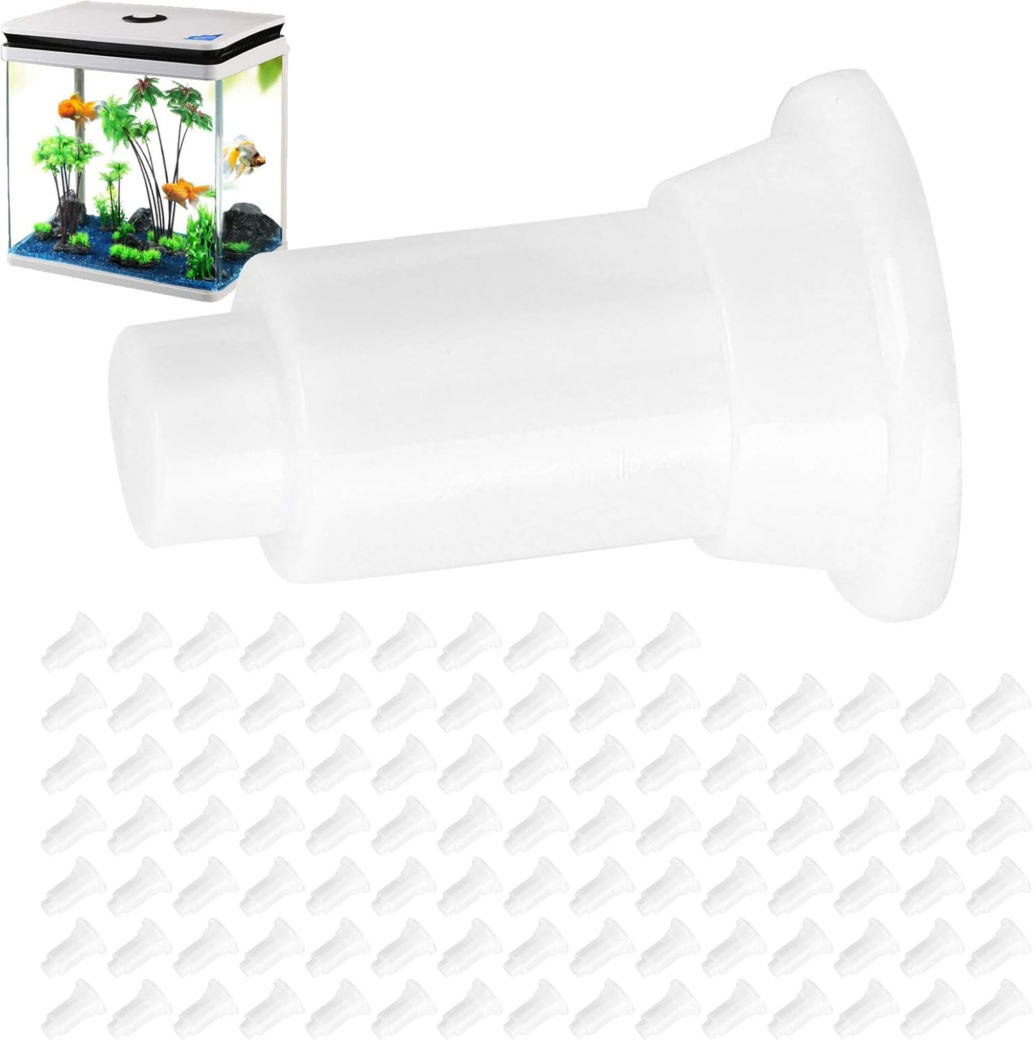 TOPINCN 100 pies de soporte para tabla de aislamiento, tabla de aislamiento de pecera, pies de apoyo para divisor de acuario (blanco)