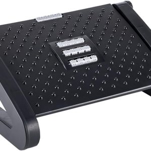 DISFAT Reposapiés para debajo del escritorio, reposapiés ergonómico ajustable de 6 alturas con rodillos de masaje, taburete portátil debajo del DISFAT Reposapiés para debajo del escritorio, reposapiés ergonómico ajustable de 6 alturas con rodillos de masaje, taburete portátil debajo del