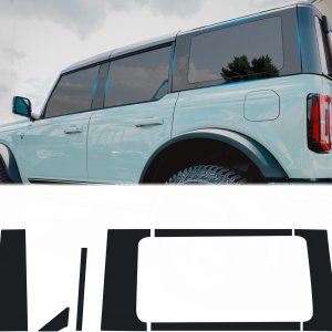 14 piezas de cubiertas de pilar B, cubiertas de panel de pilar de ventana central, resistentes a los rayones, accesorios exteriores decorativos para 14 piezas de cubiertas de pilar B, cubiertas de panel de pilar de ventana central, resistentes a los rayones, accesorios exteriores decorativos para