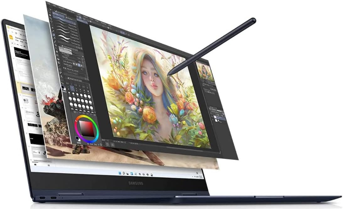 Para Galaxy Book Pro 360 Stylus Pen (sin Bluetooth) Reemplazo para Samsung Galaxy Book Pro 360Book2 Pro 360 Stylus S Pen Stylus para portátil 2 en 1