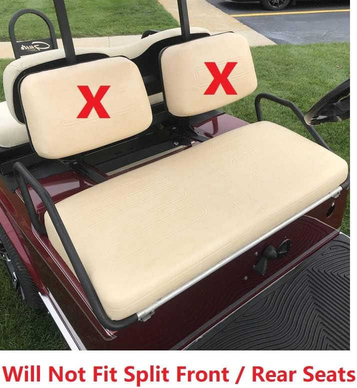 Huskey – Fundas de asiento para carrito de golf delantero y trasero para EZGO y Club Carvarios colores, material de vinilo de grado marino,
