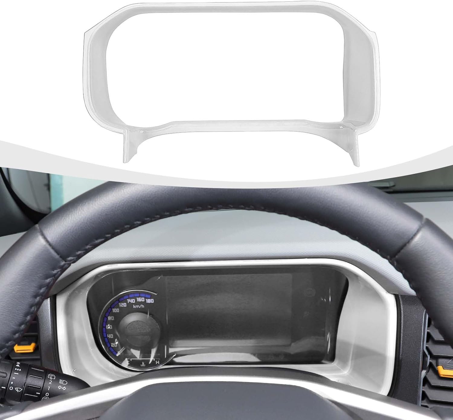RAZPOY Cubierta para tablero de instrumentos Bronco, cubierta de tablero de control central compatible con accesorios interiores Ford Bronco