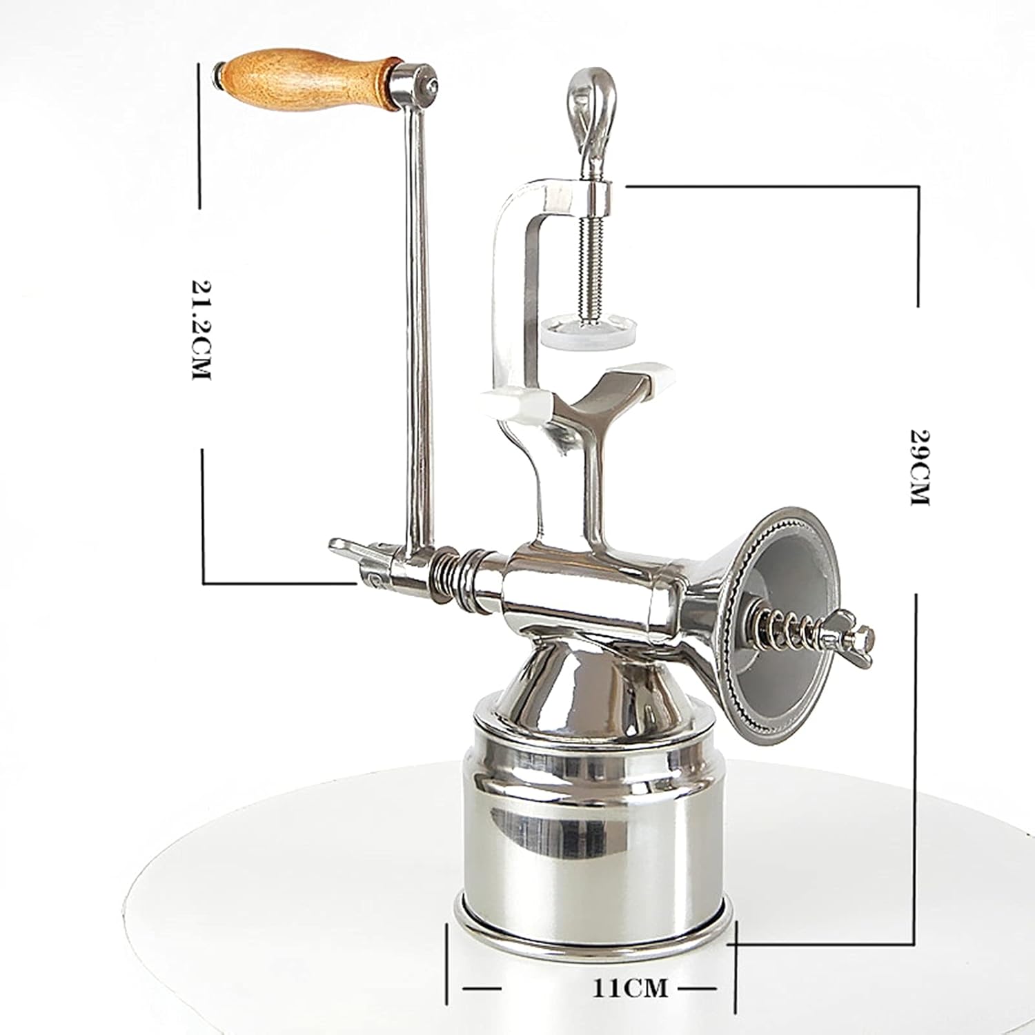 Molino manual de grano de grano de mano, molinillo de maíz de acero inoxidable, molino de manivela de café para granos de trigo, café, pimienta,