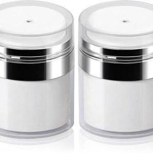 Paquete de 2 tarros de bomba sin aire de 0.5 fl oz Contenedor de elefante borracho dispensador de bomba hidratante de 0.5 onzas, botellas de bomba Paquete de 2 tarros de bomba sin aire de 0.5 fl oz Contenedor de elefante borracho dispensador de bomba hidratante de 0.5 onzas, botellas de bomba