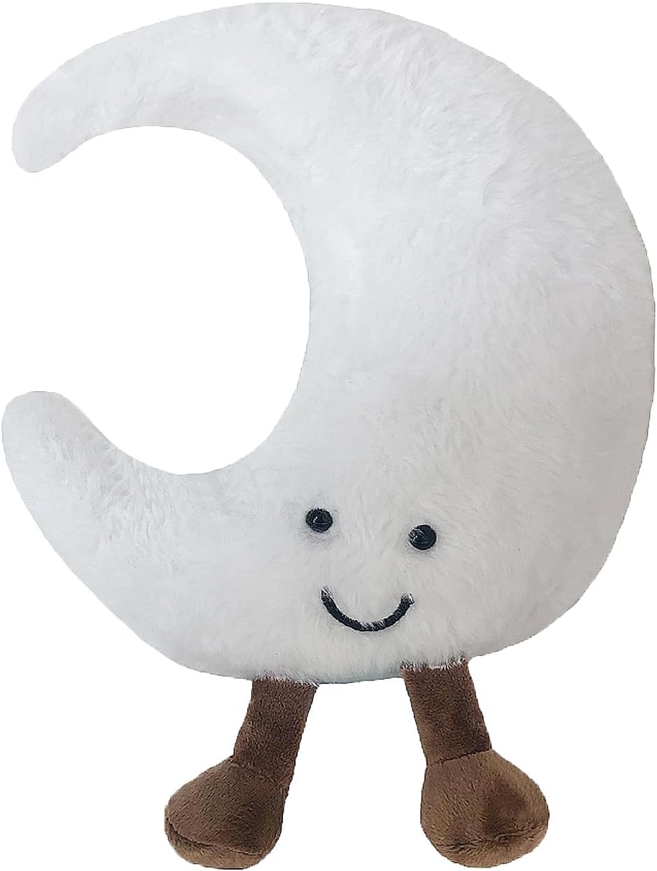 New Moon Sunshine – Almohada de peluche con linda sonrisa y diversión, juguete de peluche suave para regalo de cumpleaños de niños (A)