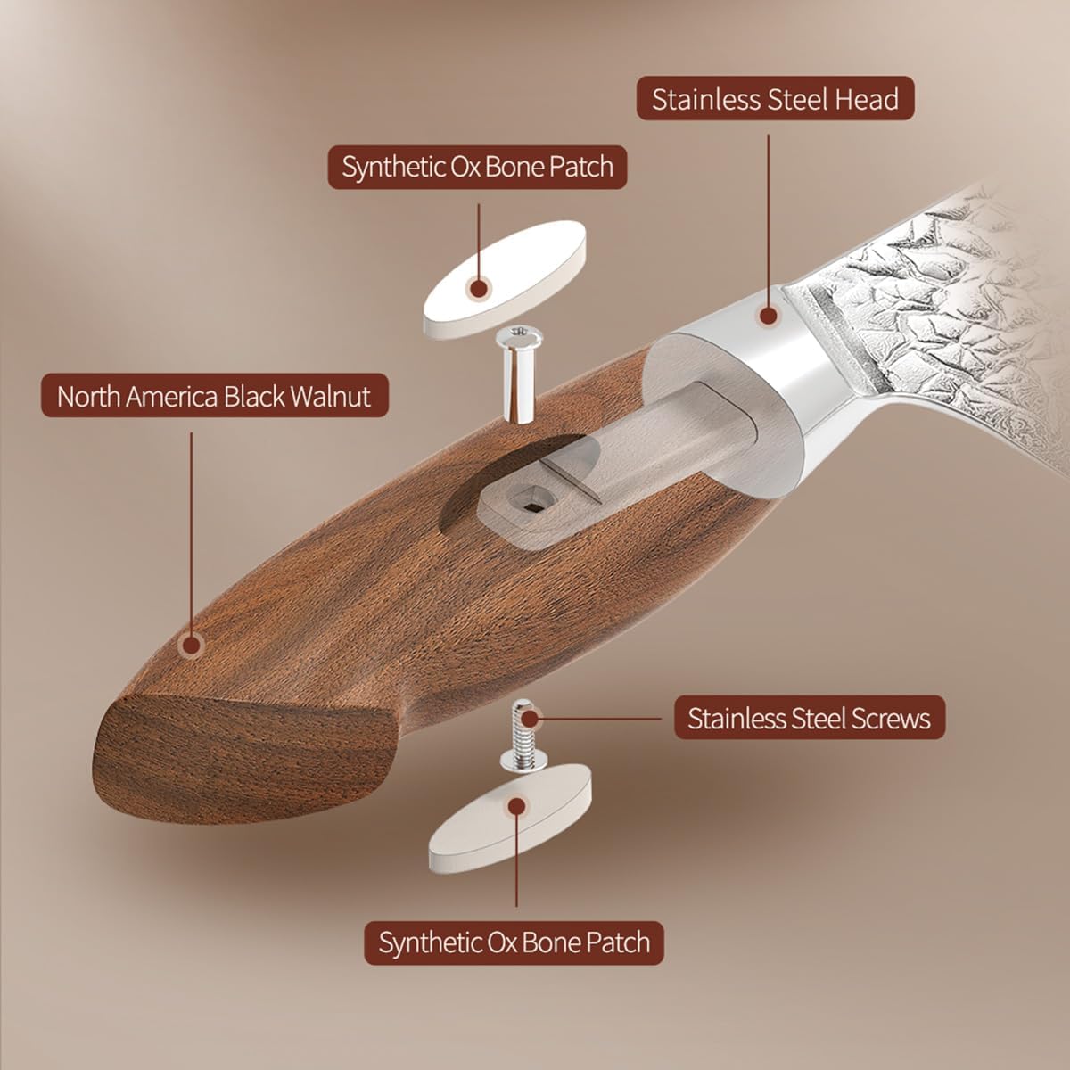 XINZUO Juego de cuchillos de cocina de 5 piezas, forjado a mano japonés AUS-10 de acero de Damasco profesional con caja de regalo, afilado de