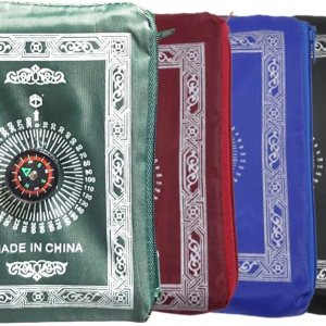 4 alfombrillas de oración de viaje portátiles con brújula, alfombra de oración de poliéster impermeable, tapete de oración de viaje musulmán, para 4 alfombrillas de oración de viaje portátiles con brújula, alfombra de oración de poliéster impermeable, tapete de oración de viaje musulmán, para