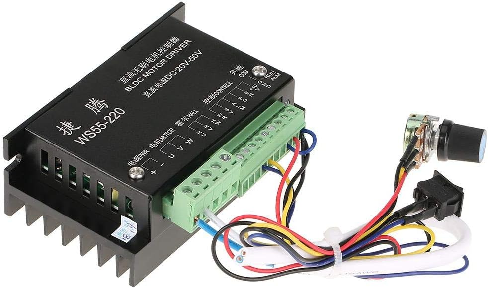 Marhynchus WS55-220 DC 48V 500W Controlador de motor trifásico de alta velocidad CNC sin escobillas Husillo BLDC controlador controlador de motor