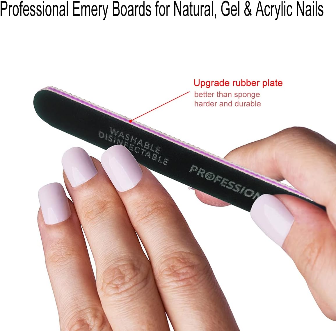 15 limas de uñas mixtas y pulidor con caja, kit de herramientas de manicura profesional para el cuidado de las uñas, bloque amortiguador
