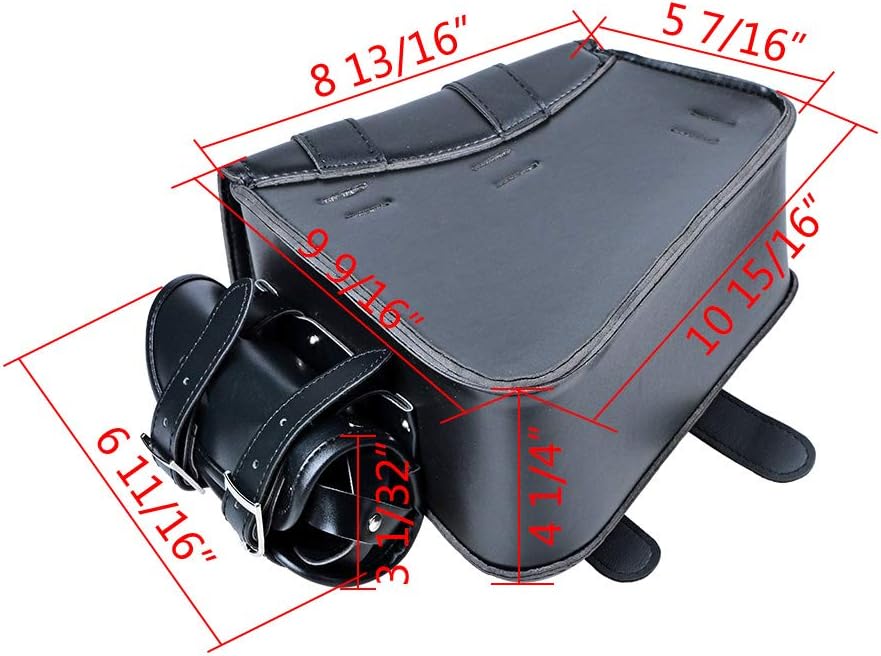 Bolsa de equipaje para asiento monoplaza + correas de montaje para Harley Sportster XL883 XL1200