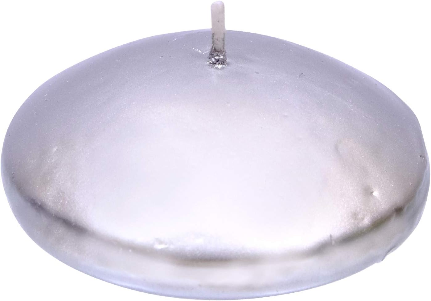 Amroha Crafts – Juego de 3 velas flotantes únicas de cera dorada sin perfume, decoración de boda de 2 x 3 pulgadas, velas de iglesia para decoración