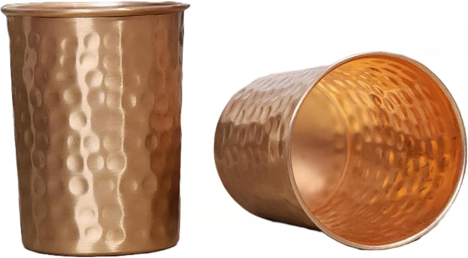 AWF – Vaso de agua de cobre puro martillado de 8 onzas líquidas, vasos mezclados hechos a mano, cobre ayurveda, yoga, el mejor regalo de Pascua,