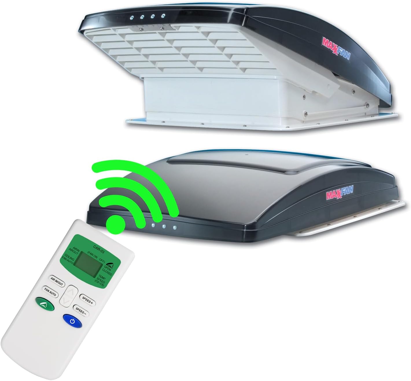 Mando a distancia de repuesto para ventilador de ventilación de techo Maxxair MaxxFan Deluxe AIRXCEL 00-04500K 00-04700K 00-04800K 00-04900K