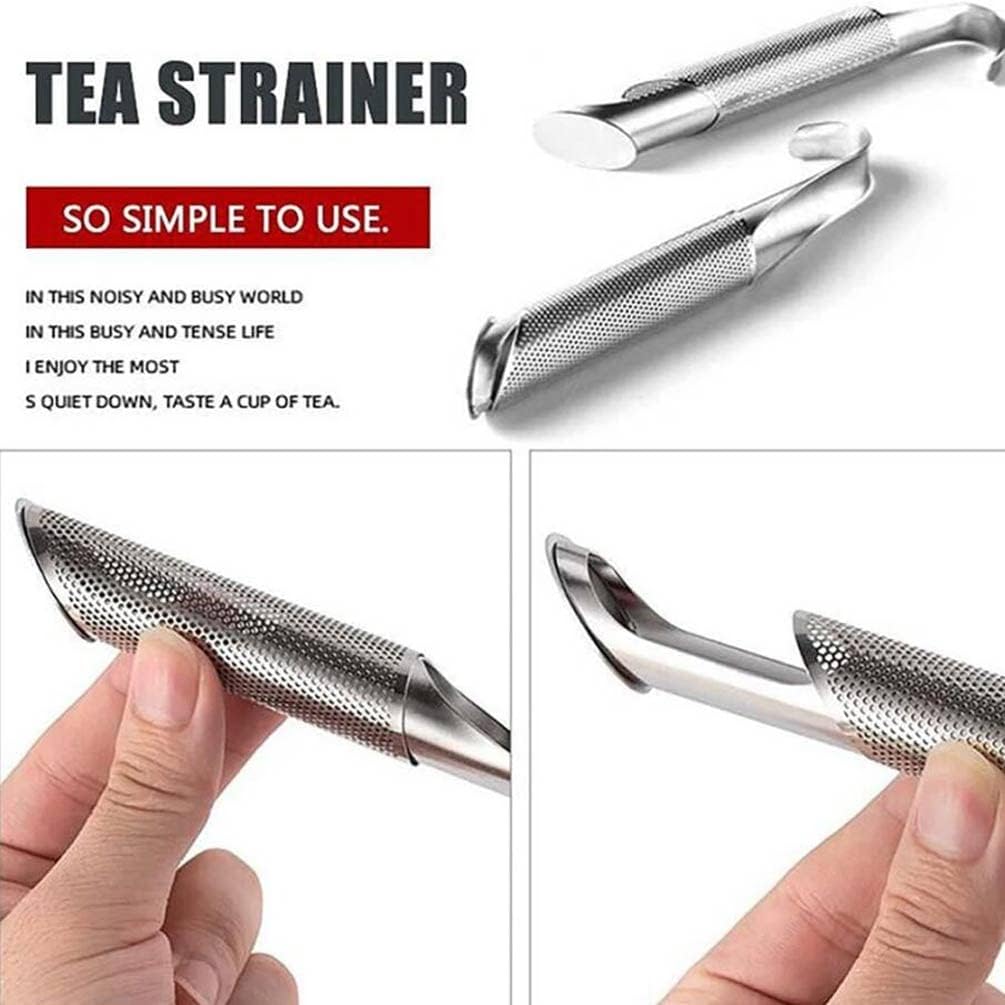 Difusores de té de acero inoxidable para té suelto, hermoso colador de té encendido, remojador de té de hojas sueltas, infusor de té, filtro de té