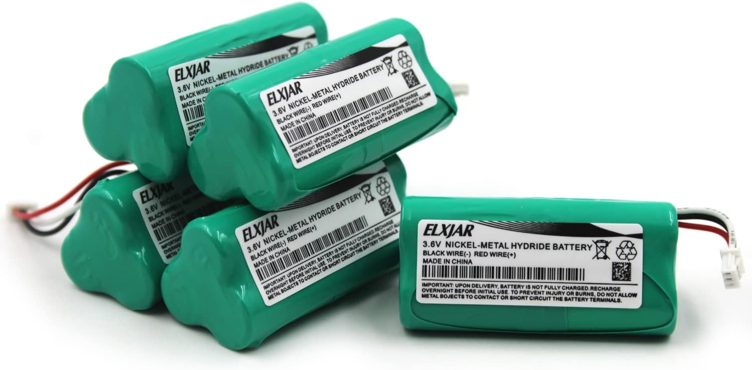 elxjar Paquete de 5 baterías de repuesto de 3.6 V 800 mAh compatibles con escáneres MotorolaSymbol LS-4278 y DS-6878, LS4278-M, DS6878-DL,