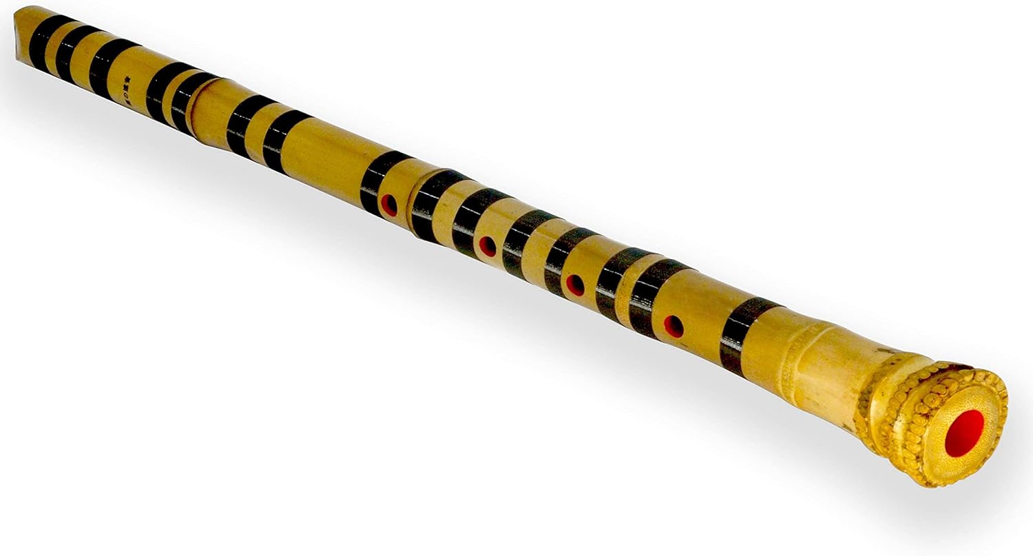 Flauta pentatónica Shakuhachi con raíz de campana natural. KINKO-ryu 2.0 pies, 26.2 pulgadas Clave de C, calidad profesional, toca todas las