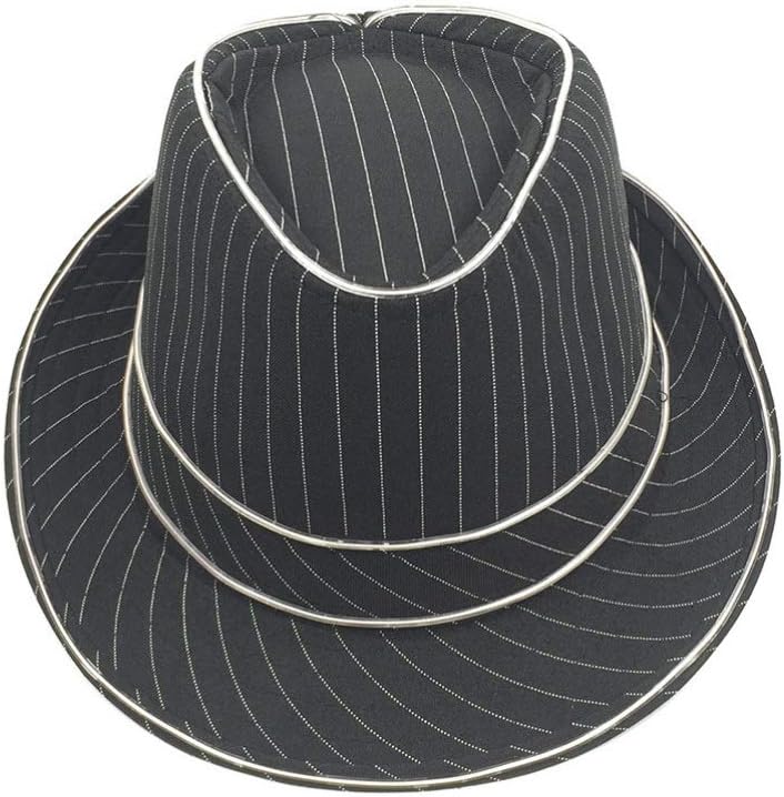 Holibanna – Sombrero de jazz parpadeante para escenario de rendimiento de Halloween, disfraz temático, fiesta de 1,5 V LED