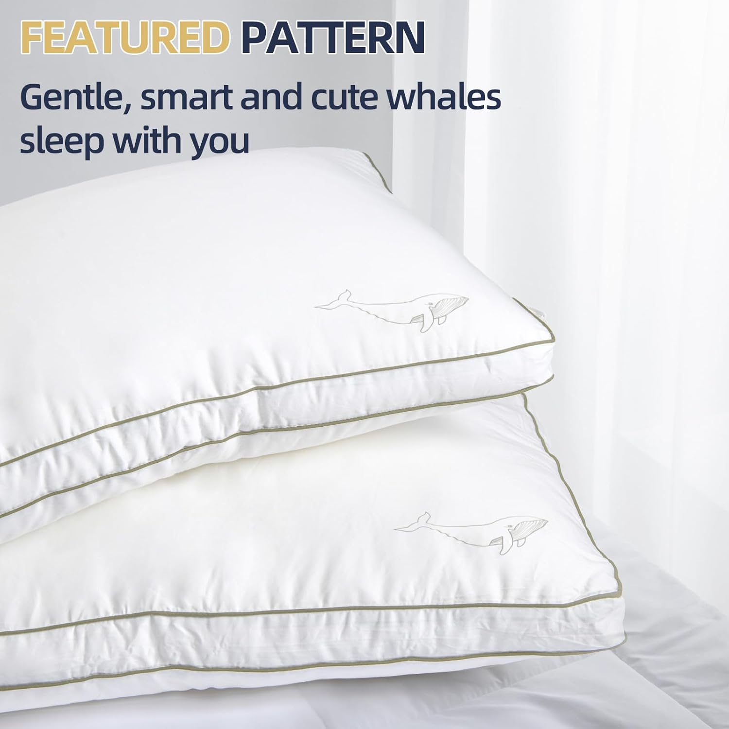lazyzzz Juego de 2 almohadas de cama para tamaño King, refrescantes para dormir con calor, soporte suave para personas que duermen de lado, espalda