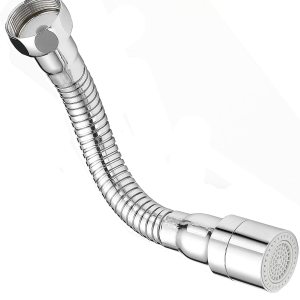 Pulverizador de grifo de manguera de metal de 7 pulgadas con cuello de ganso para fregadero de cocina, cromo pulido para agua fría y caliente Pulverizador de grifo de manguera de metal de 7 pulgadas con cuello de ganso para fregadero de cocina, cromo pulido para agua fría y caliente