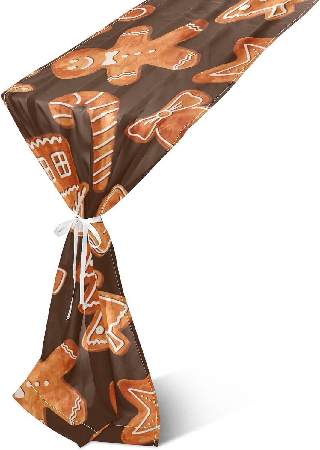 Christmas Gingerbread Cookies Table Runner Autumn Table Runner for Dining Table Decor Christmas Table Runner 120 Inches Long