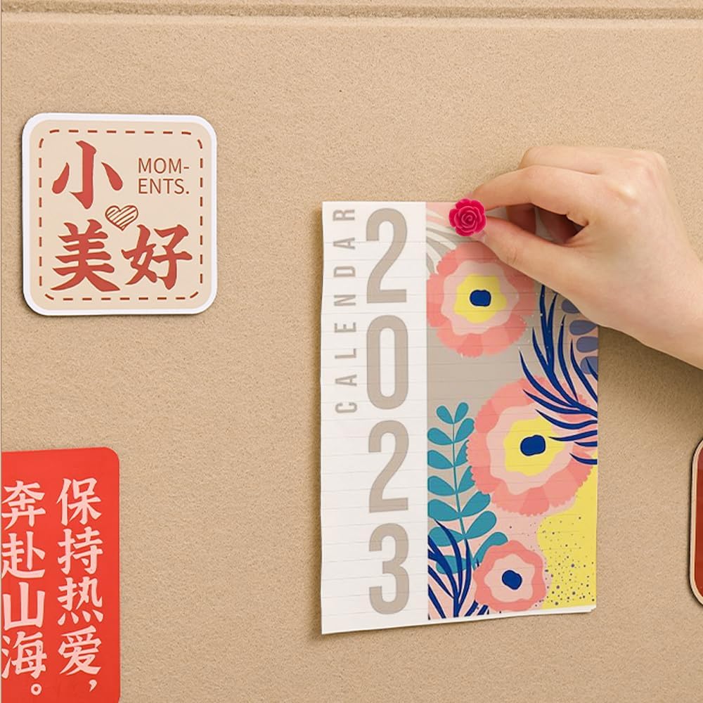 40 alfileres decorativos con estuche, bonitos pines de flores para tablero de corcho, bonitas tachuelas para el pulgar y alfileres para tablón de