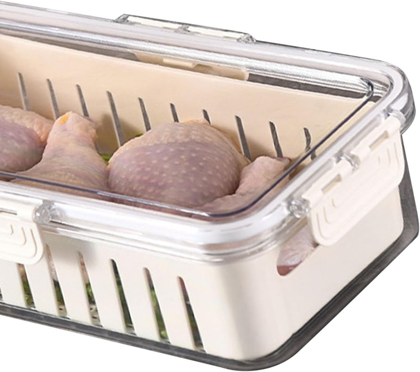 TOPINCN Contenedores de almacenamiento de frutas para refrigerador, organizadores de cocina, contenedor de almacenamiento de verduras de grado