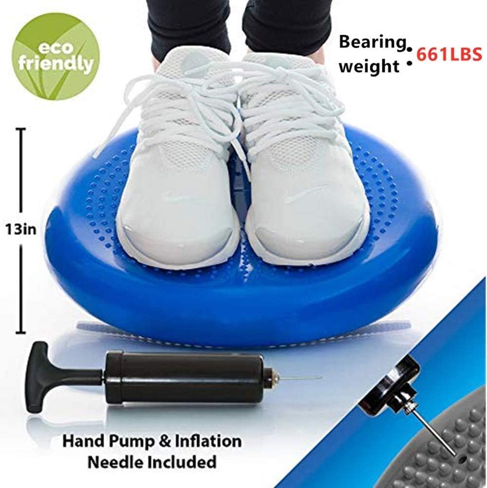 Cojín de estabilidad inflada, cojín de equilibrio de yoga, cojín de asiento para aliviar el dolor, recuperación de suelo pélvico pospartum,
