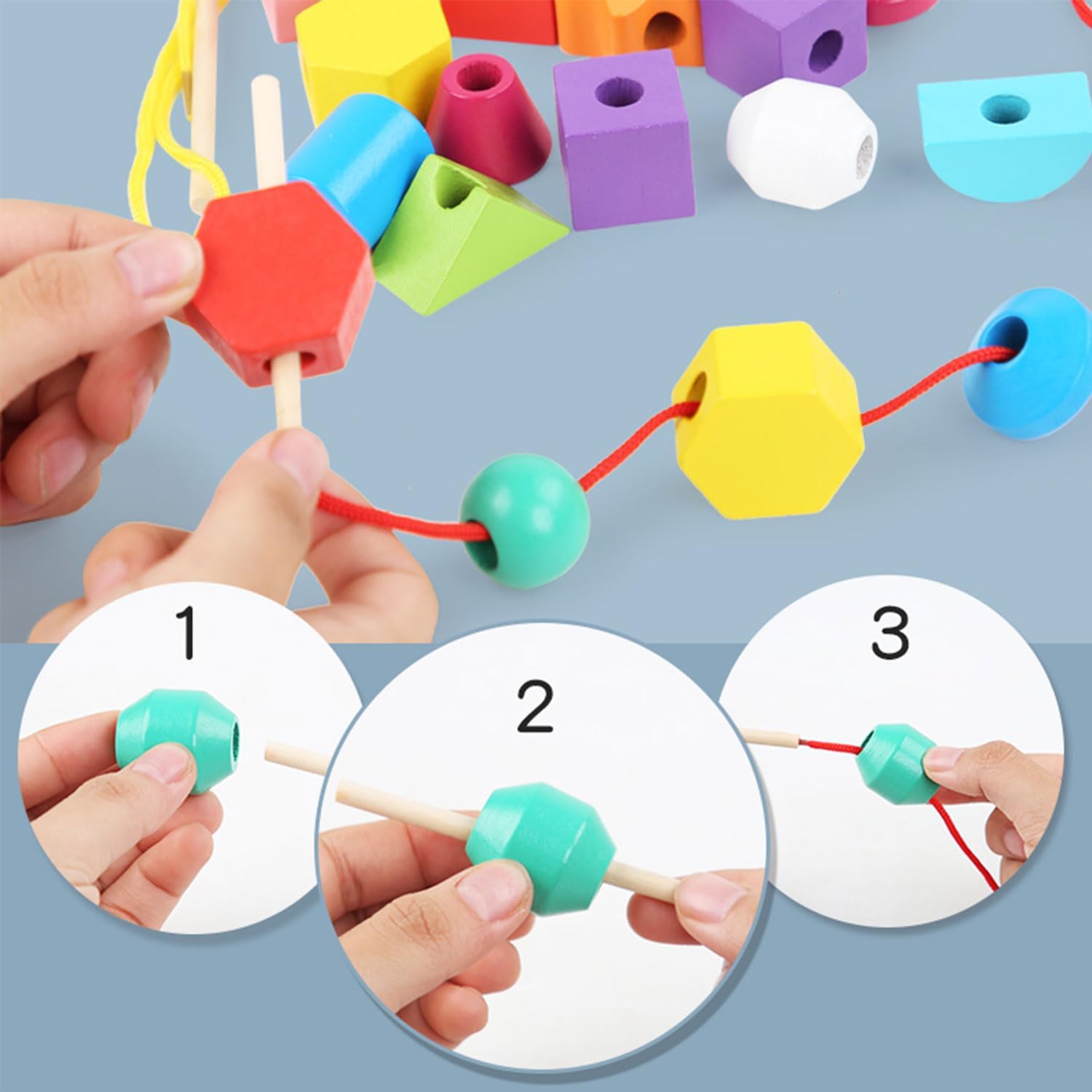 ZRCCOX Juguetes Montessori para niños de 2, 3, 4 años, juguetes para niños de 2 a 4 años, juguetes apilables para niños pequeños de 1 a 3 años,