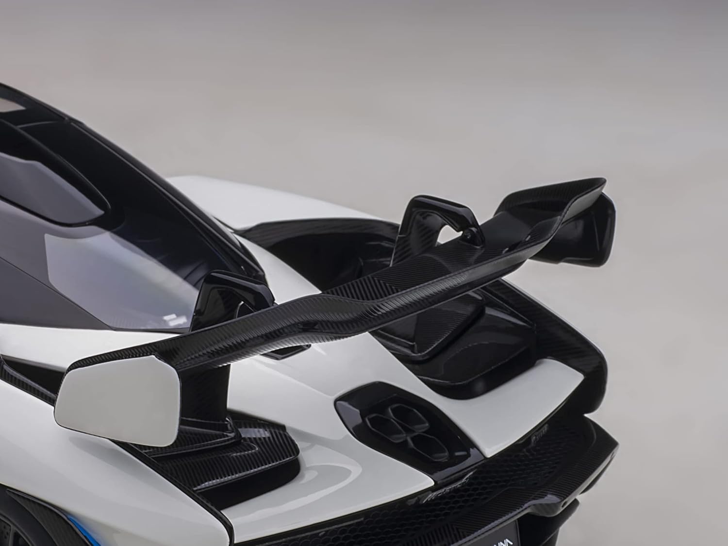 Auto Art Models McLaren Senna Vision Pure White and Black 118 Model Car by Autoart 76075