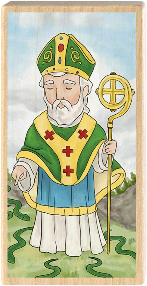 Autom Bloque de Santos en miniatura de San Patricio, 2 34 pulgadas