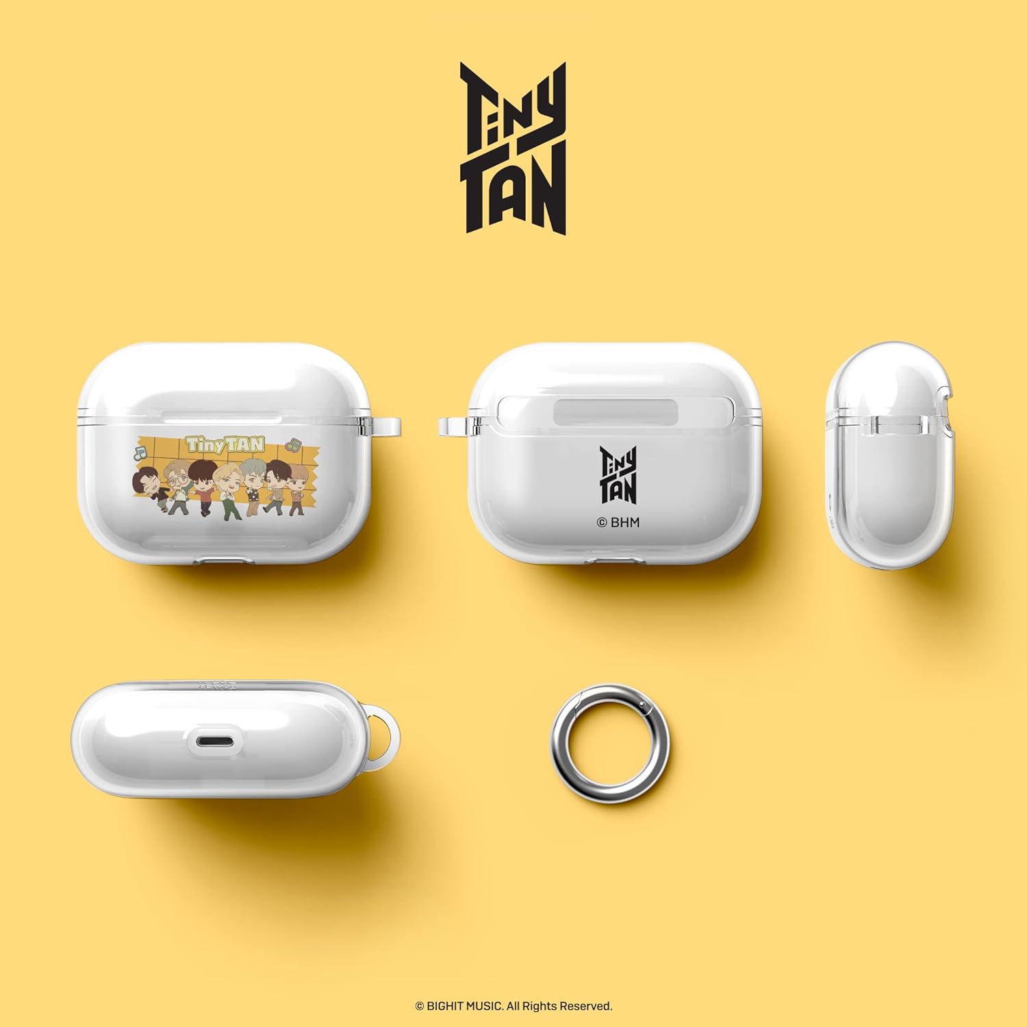 iFace TinyTAN – Linda funda para AirPods Pro – Dynamite Funda transparente de anime para Apple AirPods Pro Mercancía oficial con diseño TinyTan
