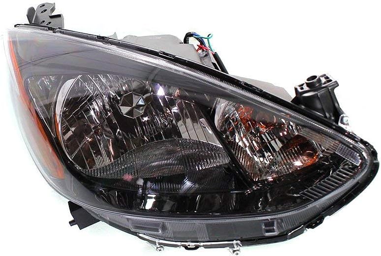 Evan Fischer Juego de faros delanteros compatible con Mazda 2 2011, 2012, 2013, 2014, con arnés de cableado de bombilla, lado izquierdo y derecho