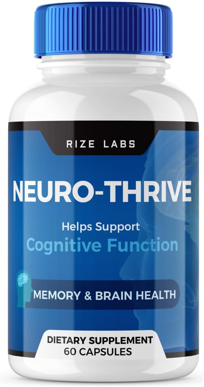 Suplemento Neuro-Thrive, fórmula orgánica de apoyo de memoria Neuro-Thrive, Neuro-Thrive para reducir los efectos negativos de la niebla cerebral,
