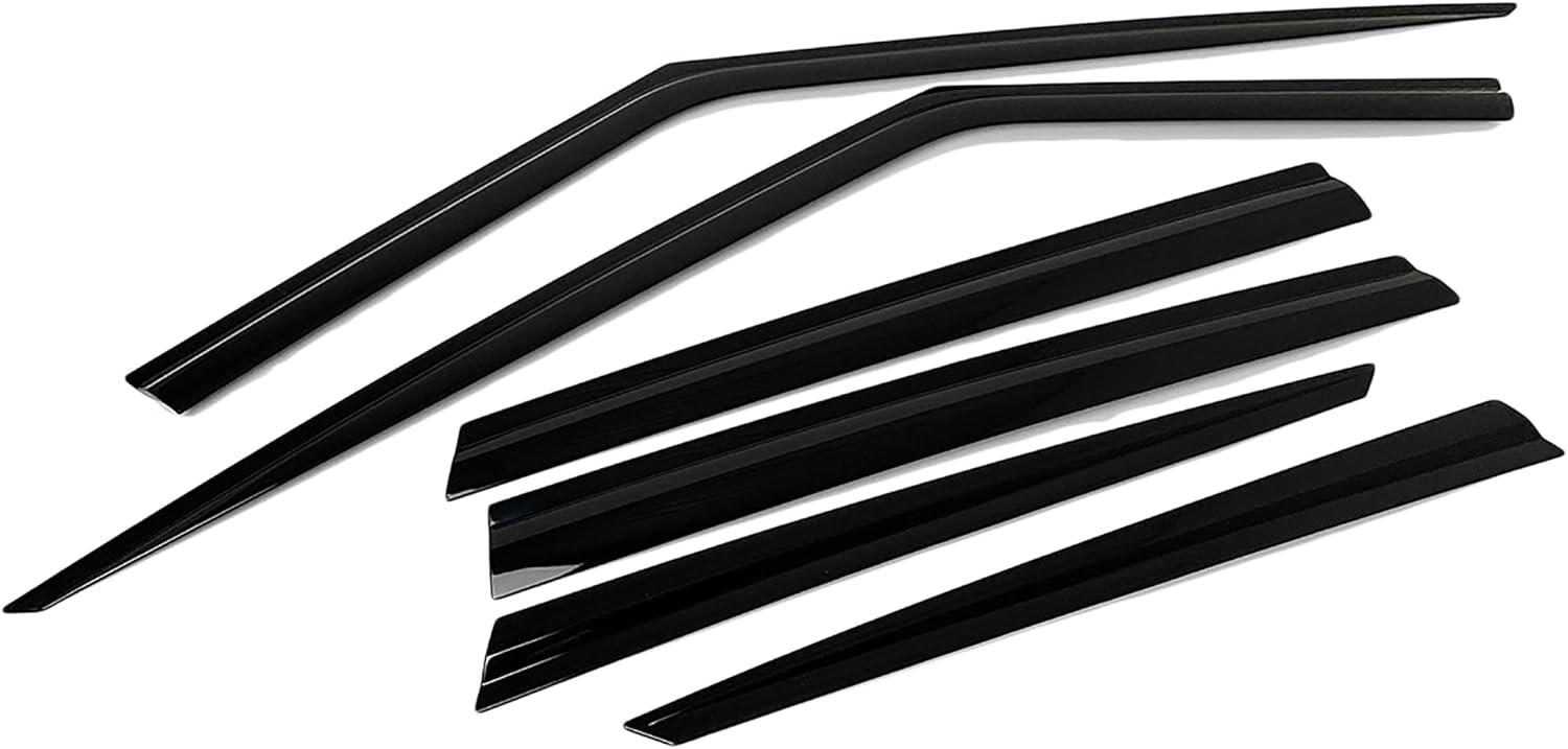 Northern Prime – Deflectores de viento y viserasprotectores de lluvia compatibles con Land Rover Range Rover Sport 2014-2022_Black_Tape-On Style (6