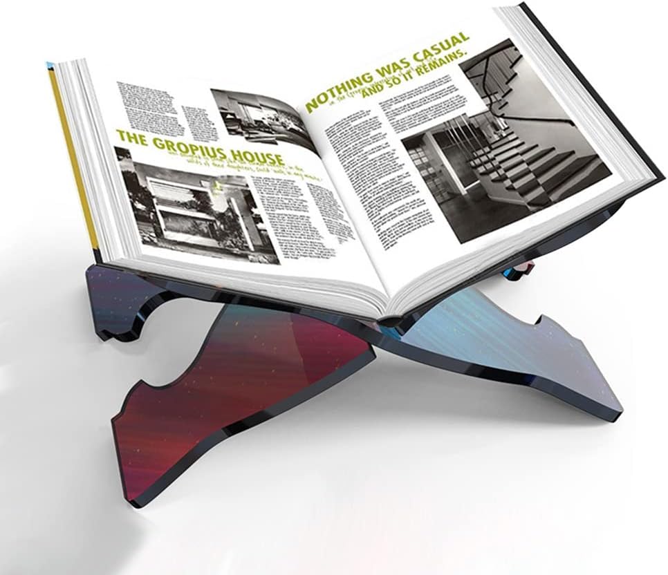 ikasus Molde de silicona para soporte de libros, moldes de fundición de resina, para música y estantería, molde de silicona para libro de lectura,