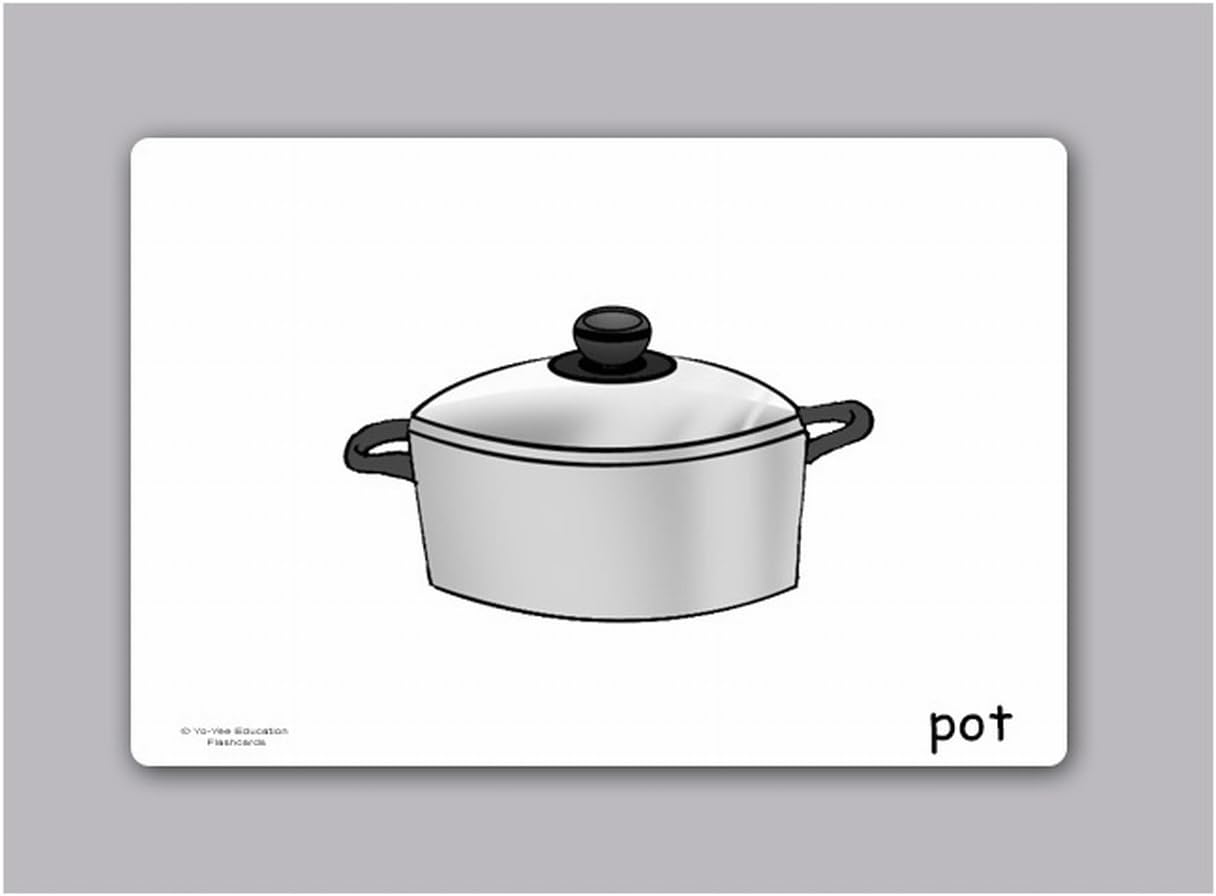 Utensilios de cocina Tarjetas Flash en inglésTarjetas de vocabulario Picture para el aprendizaje de idiomasperfecto para niños, niños, niños y